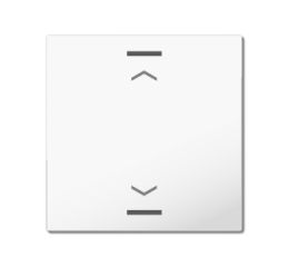 MDT hmatník pro KNX 1tlačítko 55, lesklá bílá, spínač