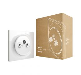 Walli TV-SAT zásuvka, lesklá bílá