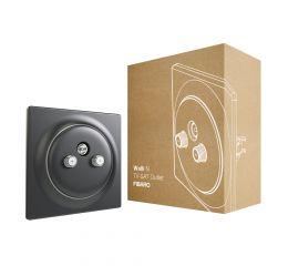 Walli TV-SAT zásuvka, matná antracit