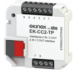 Modul pod vypínač 2 bezpotenciálové vstupy a 2 výstupy pro LED