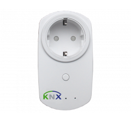 KNX RF+ zásuvka, 16A, 230 VAC vč. měření spotřeby