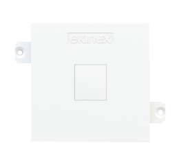 Deska pro systém keystone, pro 1 konektor, nelakovaná Raw White