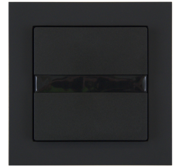 Pohybové čidlo 55x55 mm, měření osvitu, matná černá