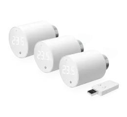 Shelly 3x Blu TRV, 3 radiátorové hlavice +1 BT brána