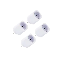 Shelly Plug M Gen3, zásuvka s měřením spotřeby, WiFi, bílá (balení 4 ks)