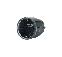Shelly Plug PM Gen3, zásuvka s měřením spotřeby, WiFi, černá