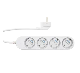 Shelly Powerstrip 4, 4zásuvka s měřením spotřeby, WiFi, bílá