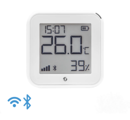 Shelly Gen3 H&T, bateriový snímač teploty a vlhkosti s displejem, WiFi, bílý