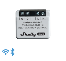 Shelly Gen3 PM Mini, měřič spotřeby, WiFi