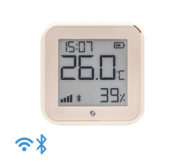 Shelly Gen3 H&T, bateriový snímač teploty a vlhkosti s displejem, WiFi, ivory