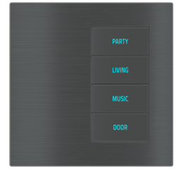 Vypínač 20venti, 4 podsvícená tlačítka vpravo, senzor přiblížení, měření teploty