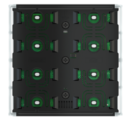 Univerzální tlačítko OMNIA, otevřený kolektor, bílé LED, provedení NF