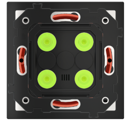 KNX ovladač se 4 tlačítky, řada Proxima, RBG LED