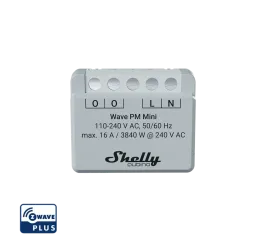 Shelly Wave PM Mini, spínací modul, Z-Wave