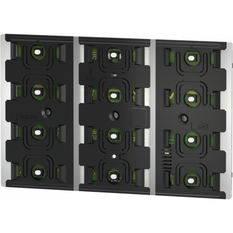 6násobný vypínač řady FF, měření teploty, indikační LED modrá/zelená