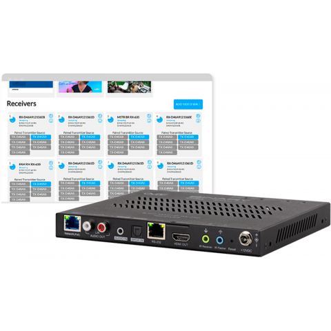 Binary 900 MoIP video přijímač HDMI 4K, audio downmixing