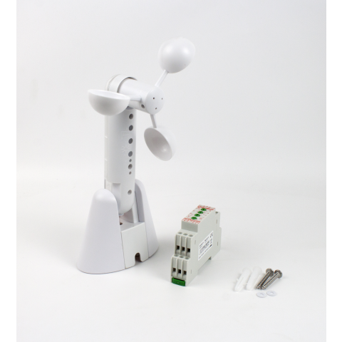 Spínací relé se senzorem větru na DIN lištu (meteostanice)