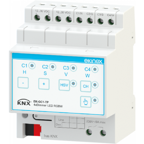KNX stmívací modul pro nízkonapěťové LED, 4kanálový