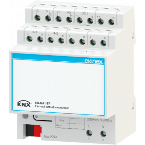 Modul pro řízení fancoilu – on/off hlavice a 3rychlostní ventilátor