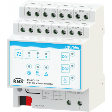 Modul pro řízení fancoilu, kompletní provedení