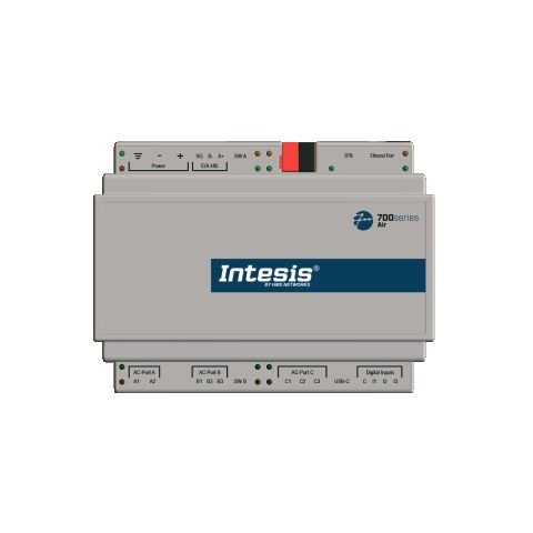 Intesis multi-brand AC rozhraní s podporou KNX, serial ad IP (64 jednotek)