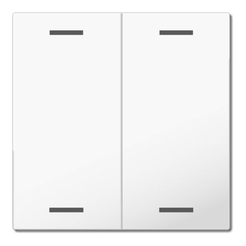 MDT hmatník pro KNX 2tlačítko 63, studiová lesklá bílá, neutrální