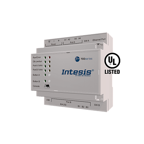 Intesis DALI-2 Protocol Translator with Serial and IP