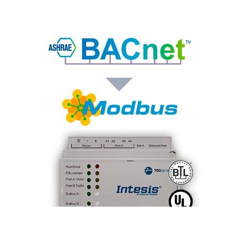 BACnet IP & MS/TP Client to Modbus TCP & RTU Server Gateway - 100 points