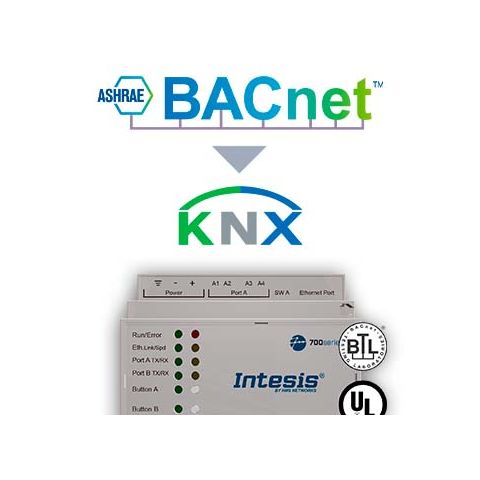 BACnet IP & MS/TP Client to KNX TP Gateway - 3000 points