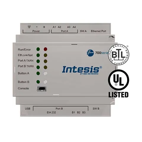 Intesis protocol translator with Serial and IP support - 1200 points