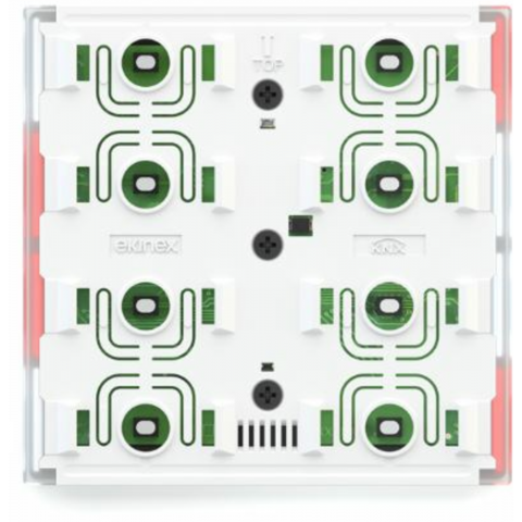 Termostat EQ2, měření teploty a vlhkosti, indikační LED modrá/zelená, verze NF