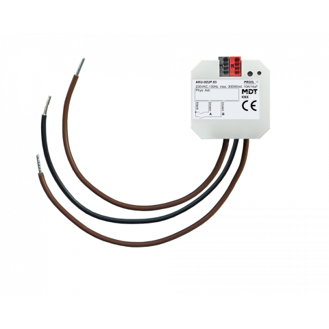 Univerzální aktor 2násobný, do krabice, 10A, 14µ, 230VAC