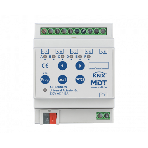 Univerzální aktor 6násobný, 4M, 16A, 100µ, 15ECG, 230VAC