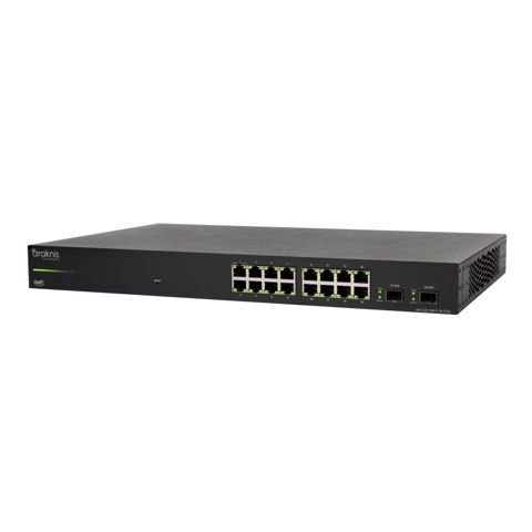 Spravovatelný L2 PoE přepínač řady 320, Gigabit, 16 + 2 přední porty