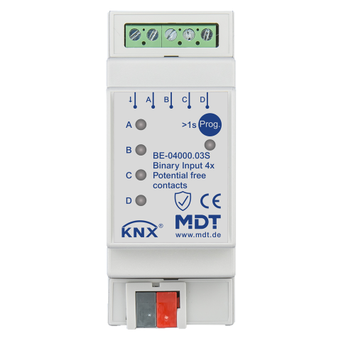 KNX binární vstupy 4násobné, 2M, bezpotenciálové, Secure
