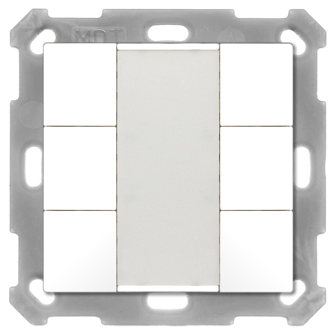 KNX 6tlačítko, matná bílá