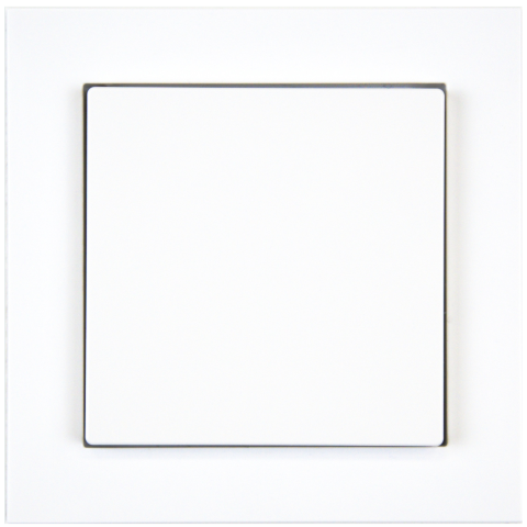 KNX 2tlačítko 55x55 mm, bílá