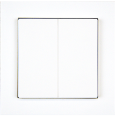 KNX 4tlačítko 55x55 mm, bílá