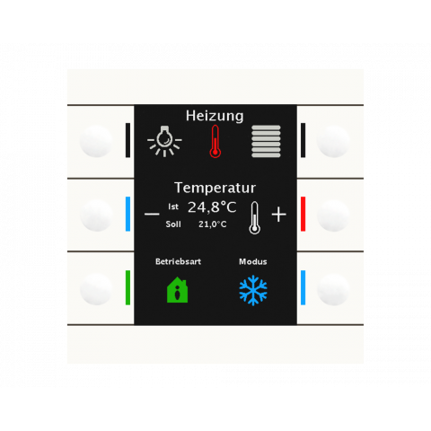 KNX ovladač Smart 86 s barevným displejem, plast, bílá