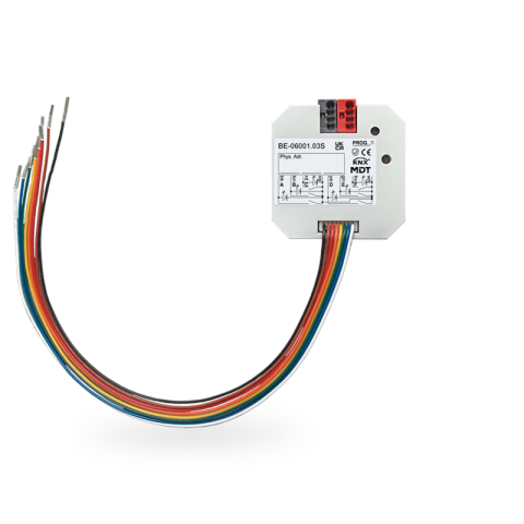 KNX binární vstupy 6násobné, zapuštěné provedení, bezpotenciálové, Secure