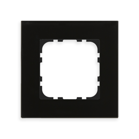 MDT skleněný rámeček 1násobný, 55x55 mm, černý