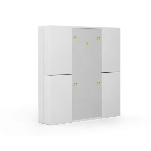 KNX 4tlačítko Plus, měření teploty, matná bílá