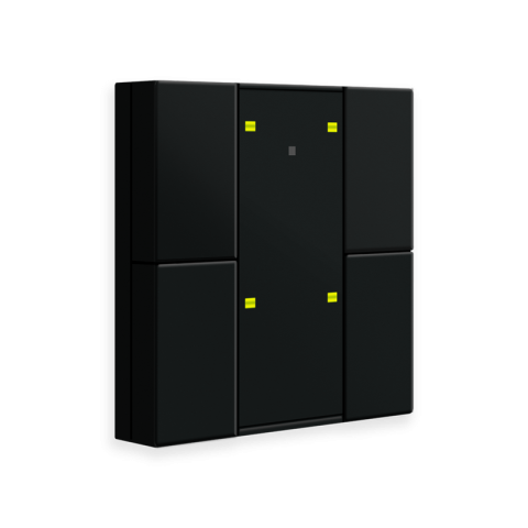 KNX RF+ 4tlačítko vč. aktoru, matná černá