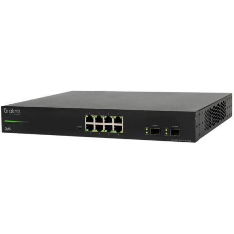 PoE Websmart Gigabit switch Araknis řady 210, 8 portů dopředu