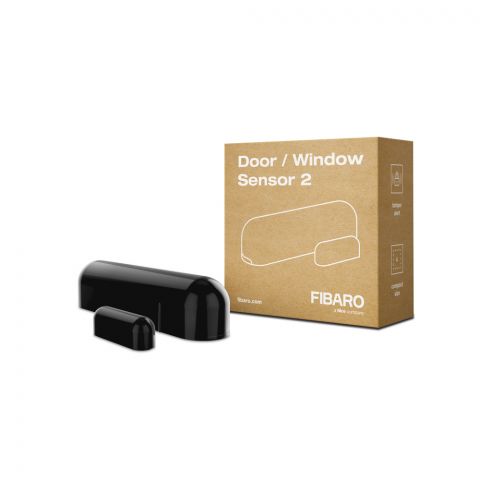 Fibaro Bateriový senzor na dveře/okna 2, černý, Z-Wave Plus