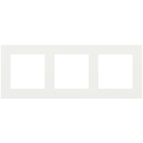 Deep trojnásobný fenix rámeček, otvory 55x55 mm, provedení White Malé