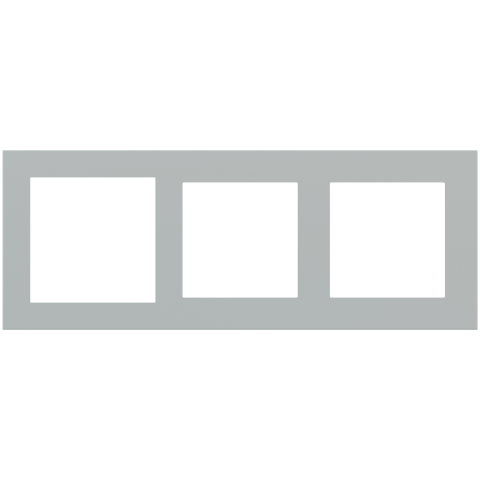 Deep 3násobný rámeček, otvory (60x60 | 55x55 | 55x55), provedení Grey Efeso