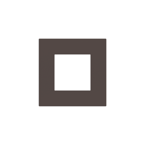 Deep čtvercová deska, otvor 45x45 mm, Cocoa Orinoco