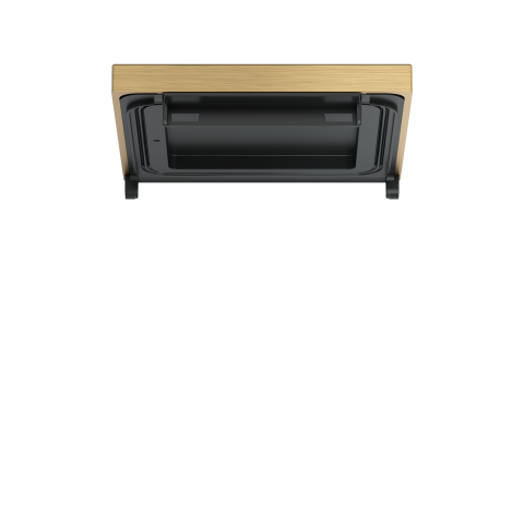 Čtvercová deska pro vodotěsný kryt Metal Antique Brass