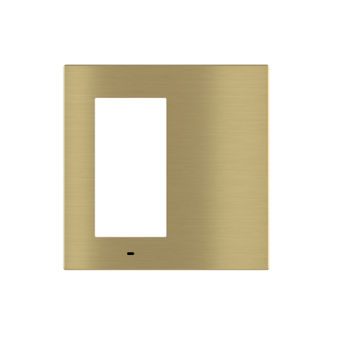 Signum square plate Deep Metal Brass 26